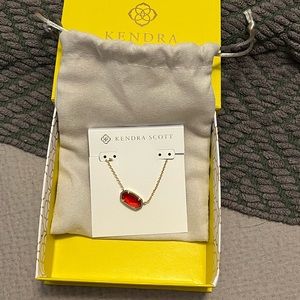 *NWT* Kendra Scott Elisa Necklace - Red/Gold